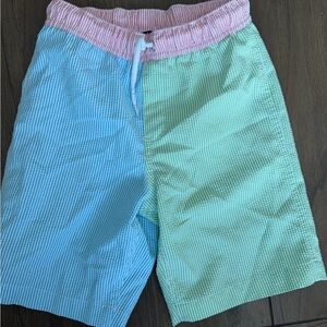 Lands' End seersucker swim